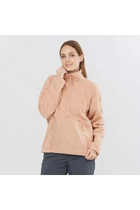 سوئیشرت اسپرت قهوه ای زنانه پشم Salomon - کد 334562282
