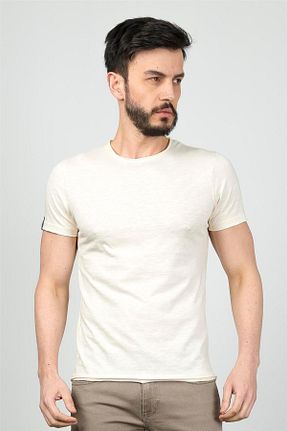 تیشرت بژ مردانه اسلیم فیت Cazador - کد 881898874