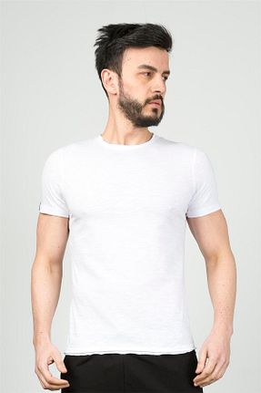 تیشرت سفید مردانه اسلیم فیت Cazador - کد 881898810