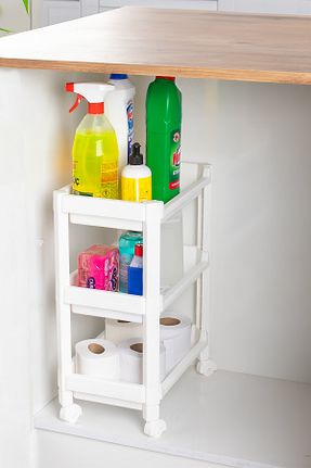 نظم دهنده حمام سفید پلاستیک Porsima - کد 834660231