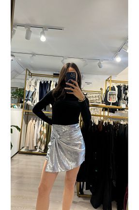 دامن طوسی زنانه پلی استر Boutique Mint - کد 881912644