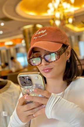 عینک آفتابی بنفش زنانه UV400 Eyesofia - کد 364073643