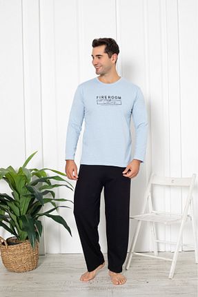 ست لباس راحتی آبی مردانه ساده Sude HOMEWEAR - کد 764521359