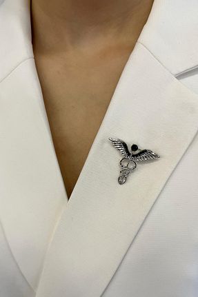 سنجاق سینه زنانه فلزی Modex - کد 833316426