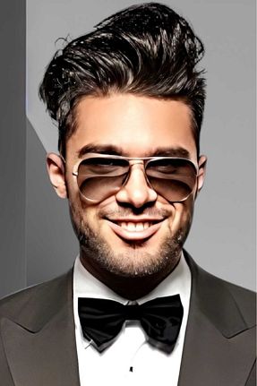 پاپیون مشکی مردانه ساتن Uniquetrenders - کد 881922456