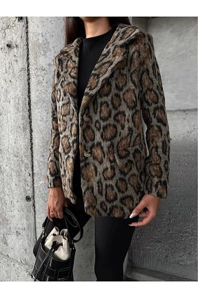 کت قهوه ای زنانه رگولار Elegant - کد 881928694