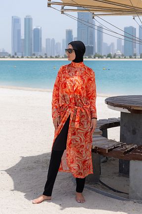 رویه بیکینی نارنجی زنانه پلی استر Remsa Mayo - کد 862471244