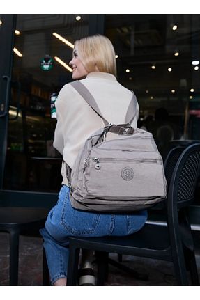 کوله پشتی خاکی زنانه سایز متوسط eflanmoda - کد 881927949