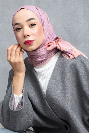 شال صورتی زنانه کشمیر İpek - کد 881936895