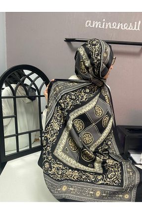 شال رنگی زنانه پنبه پلی استر AMİNENESİL - کد 881933755
