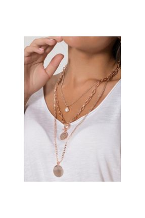 گردنبند جواهر سفید زنانه فلزی Modex - کد 3262754