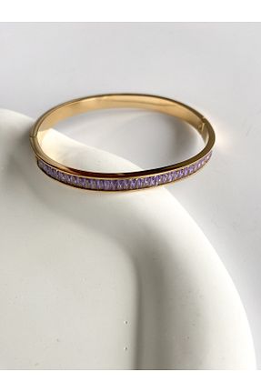 دستبند استیل (فولاد) بنفش زنانه استیل (فولاد) Venüs Accessory - کد 765440434