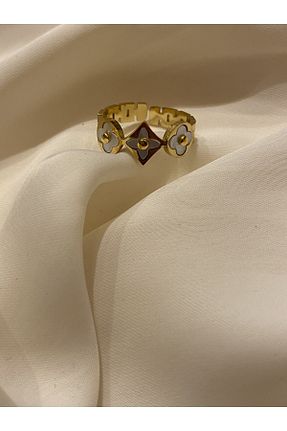 انگشتر استیل (فولاد) طلائی زنانه استیل (فولاد) Venüs Accessory - کد 772934609