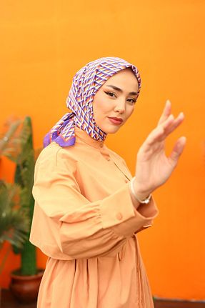 روسری رنگی 90 x 90 Silk Home - کد 882559441
