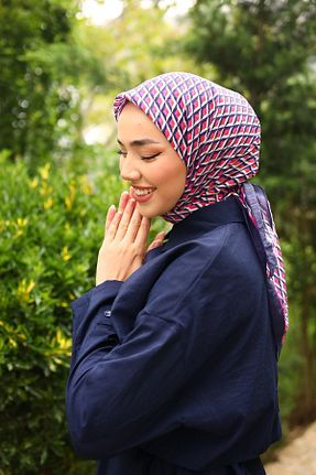 روسری رنگی 90 x 90 Silk Home - کد 882559399