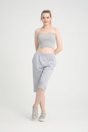 شلوارک و برمودا طوسی زنانه رگولار Superlife - کد 833827059