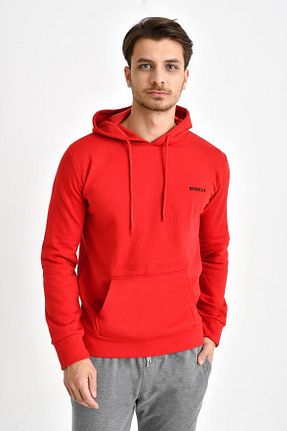 سوئیشرت قرمز مردانه چاپی Superlife - کد 34370541