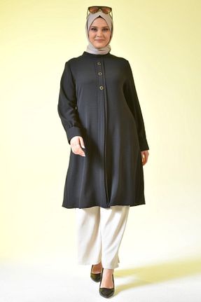 تونیک سایز بزرگ مشکی زنانه بافتنی Ferace - کد 112726538