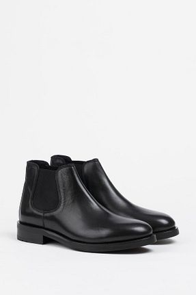 بوت / نیم بوت مشکی مردانه چرم خالص Galliano Shoes - کد 780591236