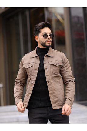 کت قهوه ای مردانه اسلیم WKM - کد 875972603