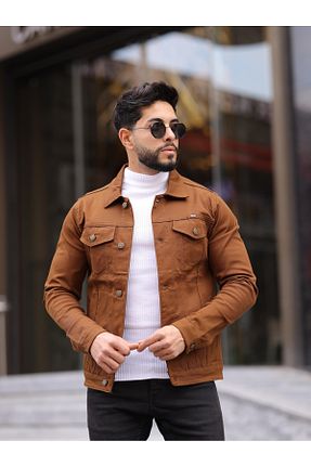 کت قهوه ای مردانه اسلیم فیت WKM - کد 875977990