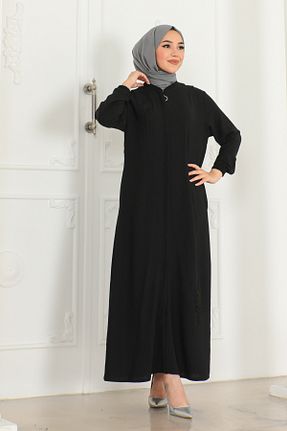 کلاه و ابایا مشکی زنانه پنبه ای OKTAYUSTA COLLECTİON - کد 882104193