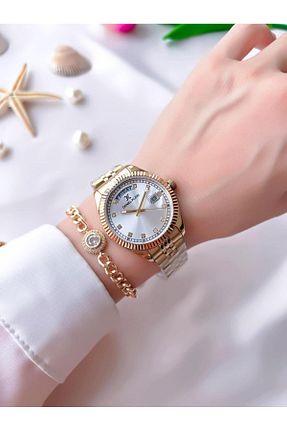 ساعت مچی زرد زنانه 31-35 میلی متر Daniel Klein - کد 871055014