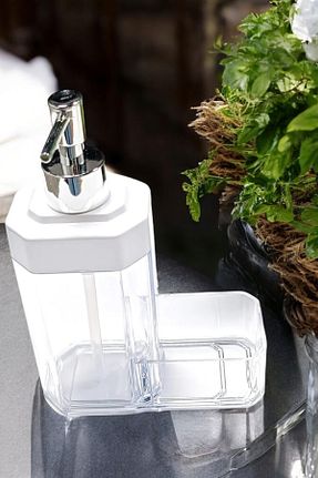 جا صابونی سفید اکریلیک Kitchen Damys - کد 873685606