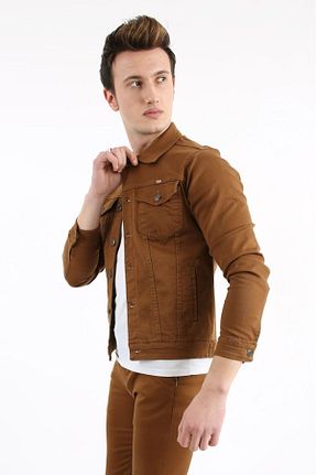 کت قهوه ای مردانه اسلیم WKM - کد 869225312