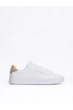 کفش اسنیکر طلائی مردانه چرم اصل Tommy Hilfiger - کد 882152599
