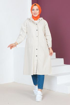 کلاه و ابایا بژ زنانه پنبه پلی استر Tesettür Dünyası - کد 740066802