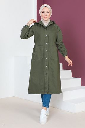 کلاه و ابایا خاکی زنانه پنبه پلی استر Tesettür Dünyası - کد 740066809
