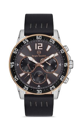 ساعت مچی مشکی مردانه 44 میلی متر Sergio Tacchini - کد 882207998