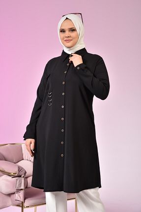 تونیک حجاب مشکی زنانه ویسکون Ferace - کد 105115022