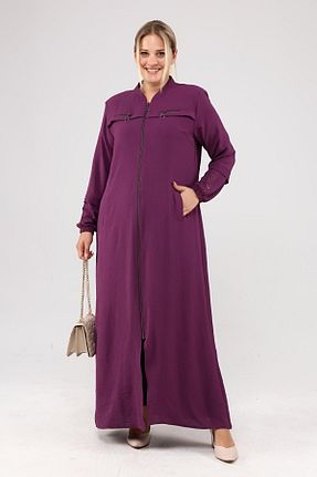 کلاه و ابایا بنفش زنانه مخلوط ویسکون Ferace - کد 321787727