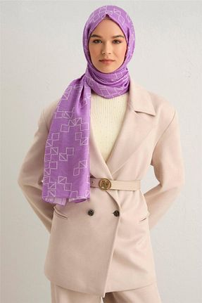 شال بنفش زنانه پنبه پلی استر Armine - کد 735149822