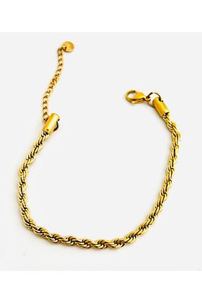 دستبند استیل (فولاد) زرد زنانه استیل ضد زنگ juleeco - کد 882271272