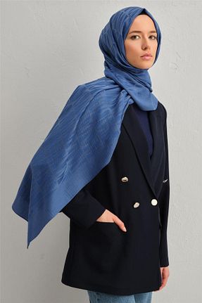 شال آبی زنانه پنبه ای Armine - کد 840456703