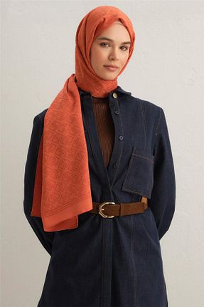 شال نارنجی زنانه پلی استر Armine - کد 839885598