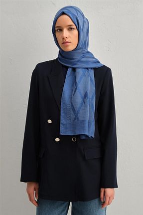 شال آبی زنانه پنبه ای Armine - کد 839829083