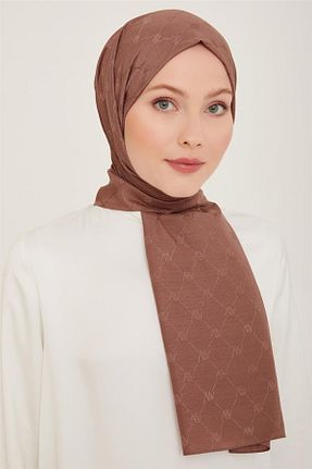 شال قهوه ای زنانه پلی استر Armine - کد 847487044