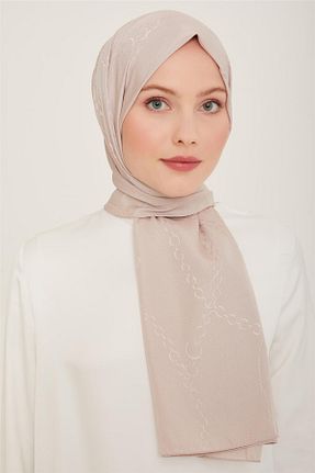 شال بژ زنانه پلی استر Armine - کد 847314150
