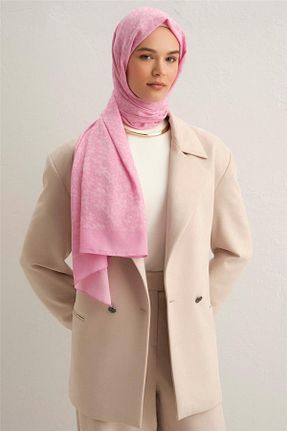 شال صورتی زنانه پنبه ای Armine - کد 882262360