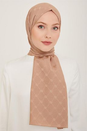 شال قهوه ای زنانه پلی استر Armine - کد 847486694