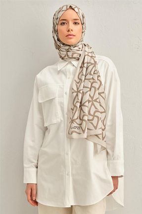 شال بژ زنانه پنبه ای Armine - کد 882262965
