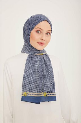شال آبی زنانه پلی استر Armine - کد 767710763