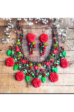 کیف دوشی قرمز زنانه چرم مصنوعی MODA - کد 882280116