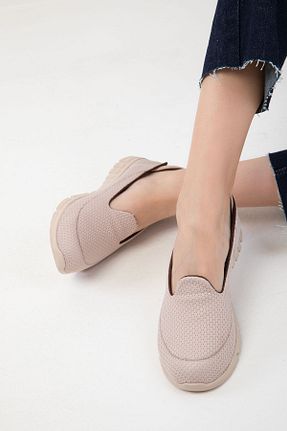کفش اسنیکر بژ زنانه بدون بند SOHO - کد 785345537