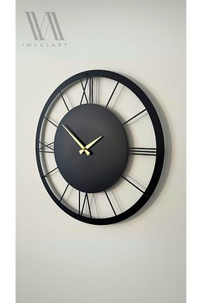 ساعت دیواری مشکی 49 x 49 İmvulart - کد 881257480