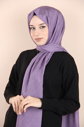 شال آبی زنانه پنبه ای PİRAMİT - کد 807583932